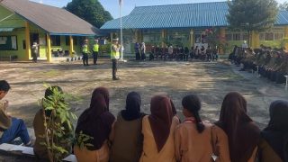 Satlantas Polres Bintan Sosialisasi Operasi Keselamatan Seligi ke Sekolah, Pelajar Malah Ingin Jadi Polisi