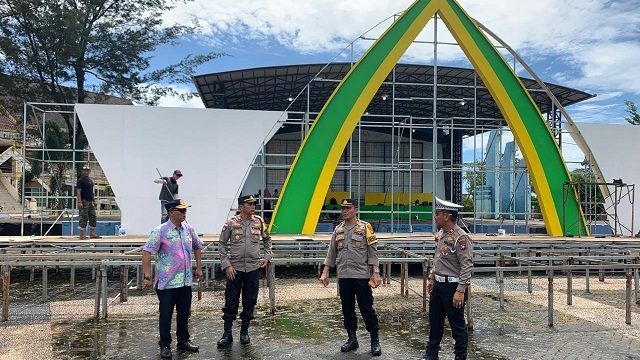 Senin, Polres Bintan Mengamankan Pawai Taaruf Pembukaan MTQH Ke-XIII Bintan