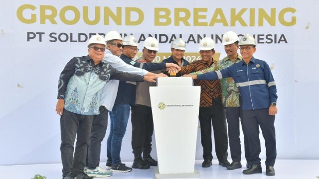 Gubernur Kepri dan Hashim Djojohadikusumo Melakukan Groundbreaking PT Solder Tin Andalan Indonesia