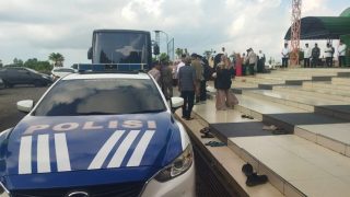 77 Personel Polres Bintan Turut Mengawal Keberangkatan JCH