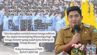 Tahun Ini, Roby Kurniawan Mengusulkan 1.473 CPNS dan PPPK ke BKN, Ini Formasinya