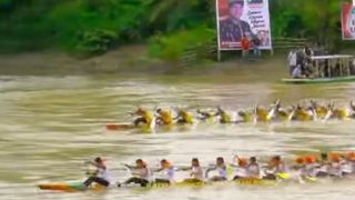 Pacu Jalur Rayon I Lubuk Terentang Penuh Kejutan, BLHK Kinali Mengalahkan Ratu Sialang