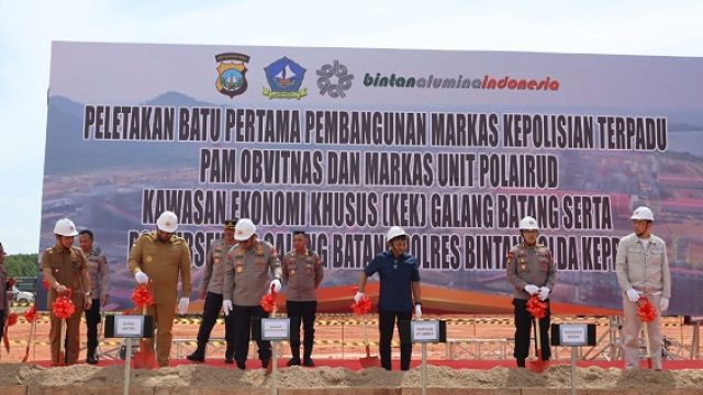 Bupati Bintan Mengapresiasi Pembangunan Markas Polairud dan Polsubsektor di KEK Galang Batang
