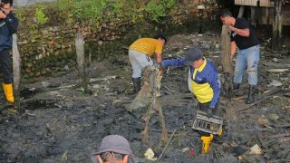 Pemko Tanjungpinang Memasang Jaring Penahan Sampah di Seluruh Daerah Pesisir