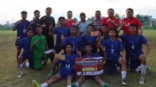 SMPN 12 Bintan Utara Menjuarai Turnamen Mini Soccer Polres Bintan