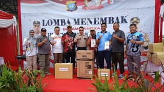 PWI Meramaikan Lomba Menembak di Polres Bintan, Atlet Perbakin Kepri Juara