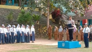 Amanat Iptu R Edi Suratman di SMP Negeri 24 Bintan, Jangan Tawuran