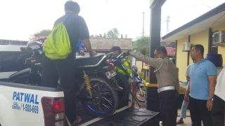 Patroli di Lintas Barat, Polres Bintan Mengamankan 8 Pebalap Liar dan 4 Sepeda Motor