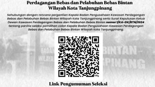 Lowongan Kerja, Dibuka Penyeleksian Kepala BP Bintan Wilayah Tanjungpinang, Ini Ketentuannya