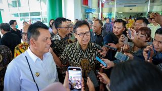 Menkes RI Budi G Sadikin Didampingi Ansar Melaunching Operasi Bypass dan Neurointervensi di RSUD RAT