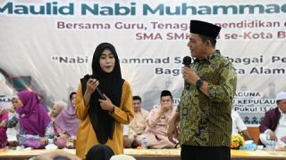 Ansar Ahmad Menghadiri Maulid Nabi Muhammad SAW bersama Ratusan Guru dan Pelajar di Tiban-Batam