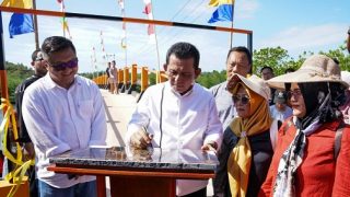 Jembatan Penghubung Pulau Subang Mas ke Air Raja Beres, Ansar: Meningkatkan Perekonomian Warga