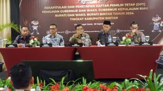 KPU Bintan Menetapkan DPT Sebanyak 126.709, Berkurang 24 Pemilih, Berikut Data Lengkapnya