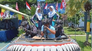 Ratusan Pelajar Menghadiri Naval Base Open Day TNI AL di Karimun