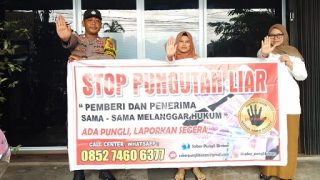 Bhabinkamtibmas Polsek Gunung Kijang Sosialisasi Saber Pungli