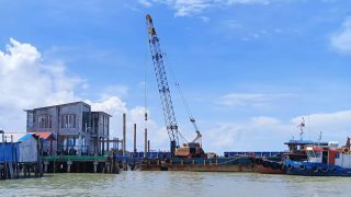 Pemprov Kepri Menggesa Pembangunan Ponton HDPE di Kecamatan Durai Karimun