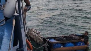 Kapal Patroli BC 20003 Menyelamatkan Kru KLM Mutiara Kencana Tujuan Selat Panjang