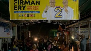 Tanpa Penerangan Listrik, Semangat Warga Karimun Tetap Menyala di Kampanye Firman-Ery