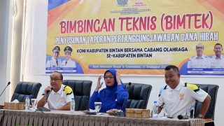KONI Bintan Menggelar Bimbingan Teknis Penyusunan LPj Dana Hibah kepada Cabor