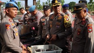 Polres Bintan Periksa Senjata Api Dinas, Kompol Eri Sujati: Cek Surat Masa Berlakunya