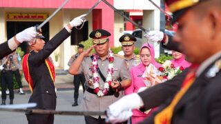 Brigjen Pol Asep Safrudin Disambut dengan Upacara Welcome Parade dan Farewell di Polda Kepri