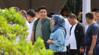Gladi Pelantikan, Bupati dan Wakil Bupati Bintan Jalan Kaki dari Monas Menuju Istana Negara