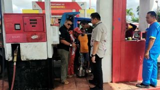 Polres dan DKUPP Bintan Menera Volume BBM di SPBU Serta Gas LPG, Berikut Hasilnya