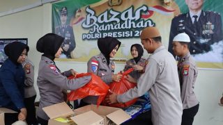 Polres Bintan Menyediakan 200 Paket Murah pada Bazar Ramadhan Polri Presisi