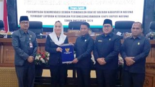 DPRD Menyerahkan Catatan Strategis LKPj 2024, Bupati Natuna Memprioritaskan PAD dan Layanan Kesehatan