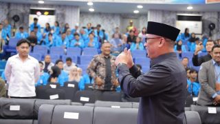 Wagub Menyaksikan Debat Dua Kandidat Ketum HIPMI Kepri di Kampus UMRAH Tanjungpinang