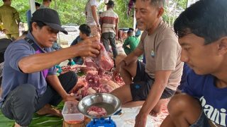 Polres Bintan Menyembelih 5 Sapi dan 5 Kambing