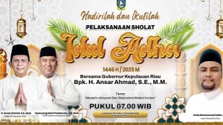 Ansar Ahmad Jadi Khatib dan Salat Iduladha di Lapangan Pamedan Tanjungpinang, Wagub Kepri di Anambas