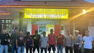 Polsek Tebing Mengamankan Empat Pelaku Pencuri Kabel di Bandara RHA Karimun