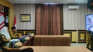 Bupati Natuna Memaparkan Pandangan Strategis Pertahanan Laut Natuna kepada Seskoal