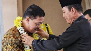 Ansar dan Nyanyang Menyambut Jehezkiel Devy Sudarso Kajati Kepri yang Baru