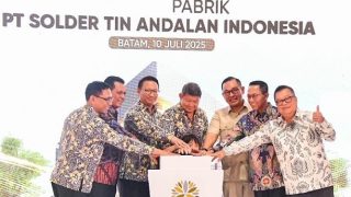 Ansar-Nyanyang Menghadiri Peresmian Pabrik Hilirisasi Timah PT Solder Tin Andalan Indonesia