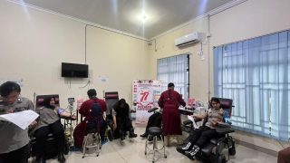 HUT Polwan ke-77, Polwan Polres Bintan Gelar Donor Darah dan Bakti Sosial untuk Masyarakat