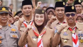 Peringatan Hari Pramuka ke-64 di Natuna, Cen Sui Lan: Pramuka Harus Jadi Benteng Moral Generasi Bangsa
