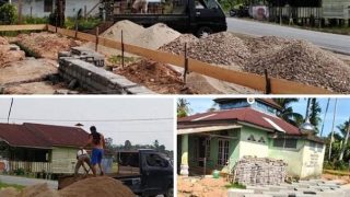Bupati Natuna Cen Sui Lan Bantu Pembangunan Surau Nailus Sa’adah di Simandolak Kuantan Singingi