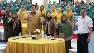 Roby Kurniawan Buka Sosialisasi KATANA, PKK Bintan Latihan Penanganan Kebocoran Gas