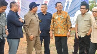 Ansar dan Nyanyang Mendampingi Komisi V DPR RI Meninjau Lokasi Pembangunan Jembatan Batam-Bintan