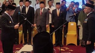 Luki Zaiman Prawira Dilantik sebagai Penjabat (Pj) Sekdaprov Kepri, Berikut Pesan Ansar Ahmad