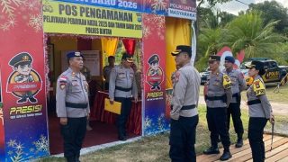 Tim Polda Kepri Sidak Posko Operasi Nataru Polres Bintan