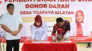 PMI Bintan Membentuk Kampung Donor Darah di Toapaya Selatan