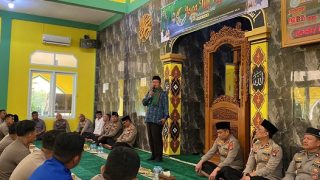 Polres Bintan Menghadirkan Ustaz Maulida Mustado pada Peringatan Isra Mikraj Nabi Muhammad SAW
