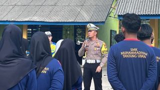 Satlantas Polres Bintan Edukasi Keselamatan Lalu Lintas kepada Pelajar