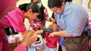 Bhayangkari Bintan Berbagi Vitamin A dan Obat Cacing buat Balita