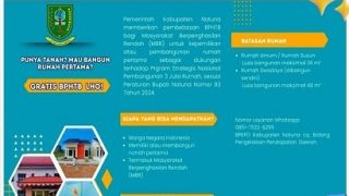 Pemkab Natuna Menggratiskan BPHTB bagi Masyarakat Berpenghasilan Rendah, Dukung Program Nasional 3 Juta Rumah