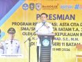 Di Batam, Gubernur Kepri Menghadiri Peresmian 12 Proyek Asta Cita TA 2025 Senilai Rp100 Miliar