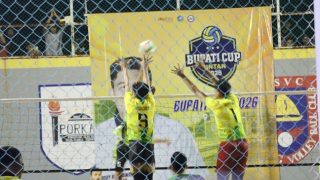 Tiga Kali Berturut, Tim Polres Bintan Champions Turnamen Voli Bupati Cup 2026